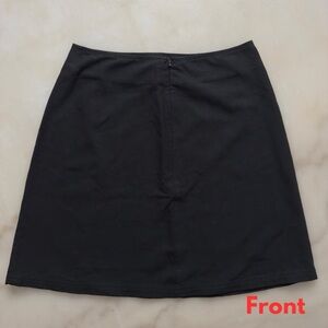 Armani Exchange Black Y2K Mini Skirt with Zipper
